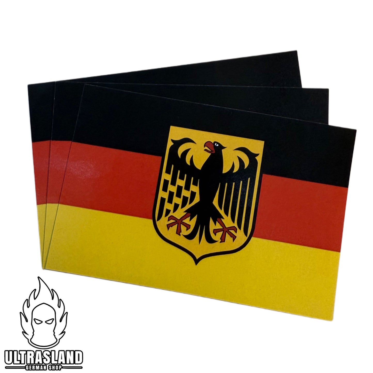 Deutschland Flagge mit Adler – Aufkleber