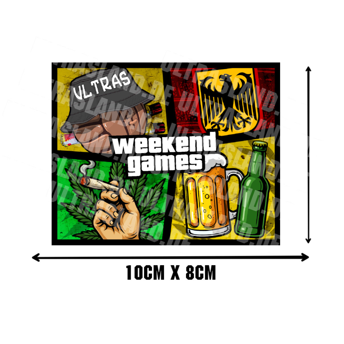 Weekend Games – Fußball, Bier & Freiheit Aufkleber