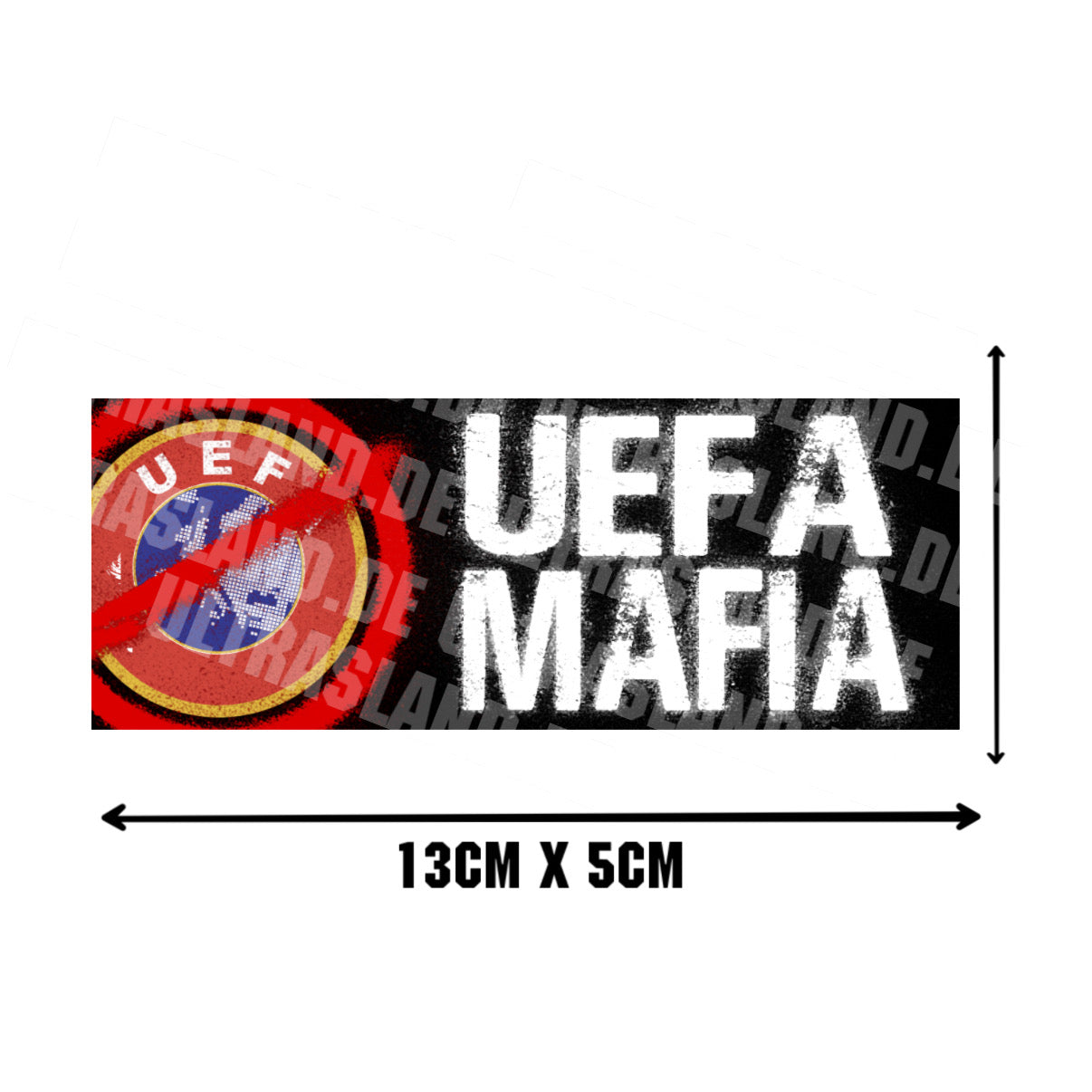 UEFA Mafia – Protest-Aufkleber