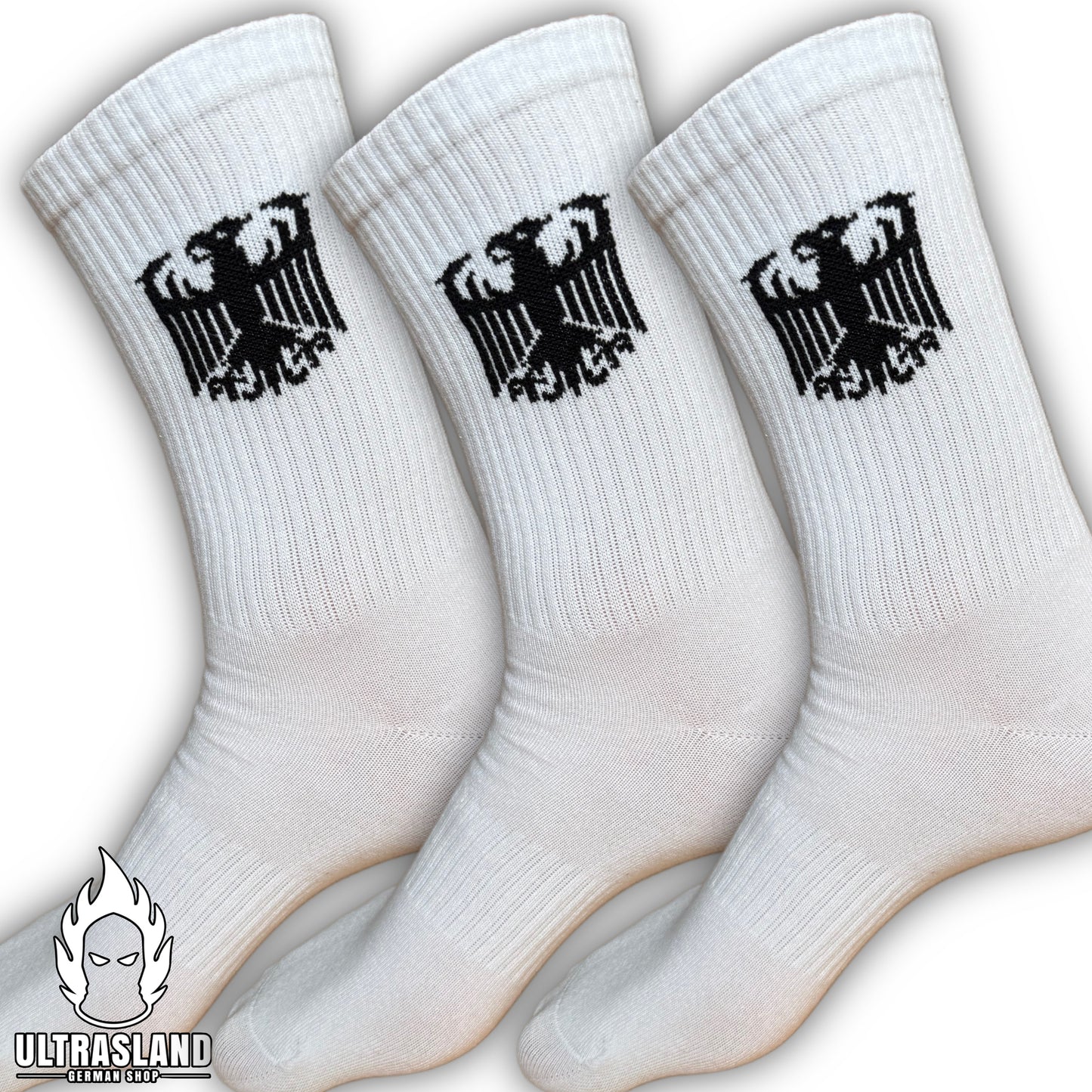 Deutschland Socken Weiß mit Adler