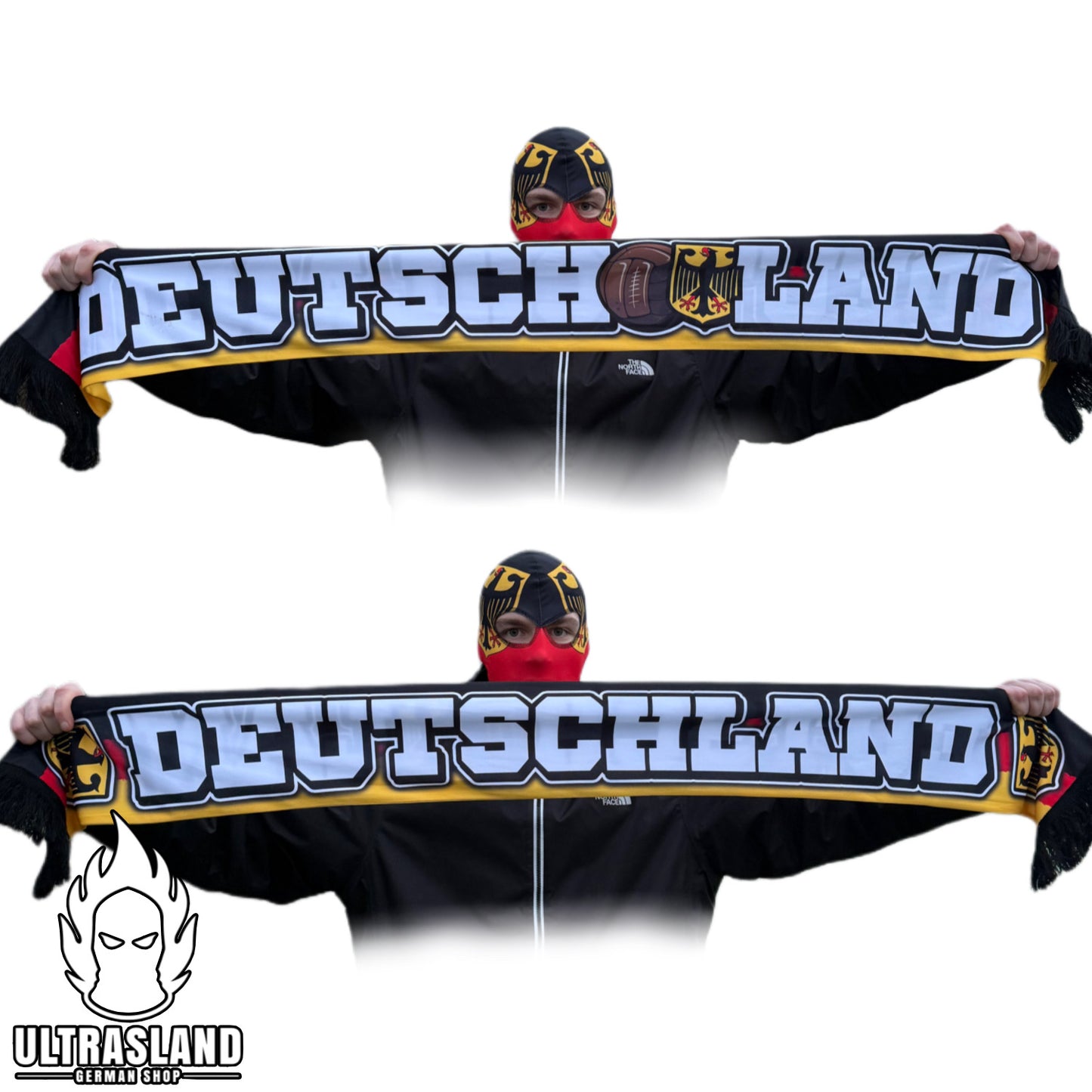 Deutschland Schal - Seidenschal - 138cm x 17cm