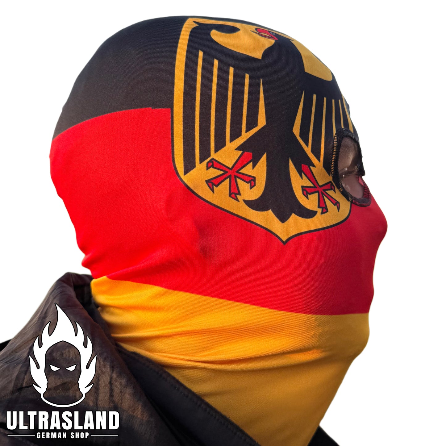 Deutschland Sturmhaube mit Adler - Polyester