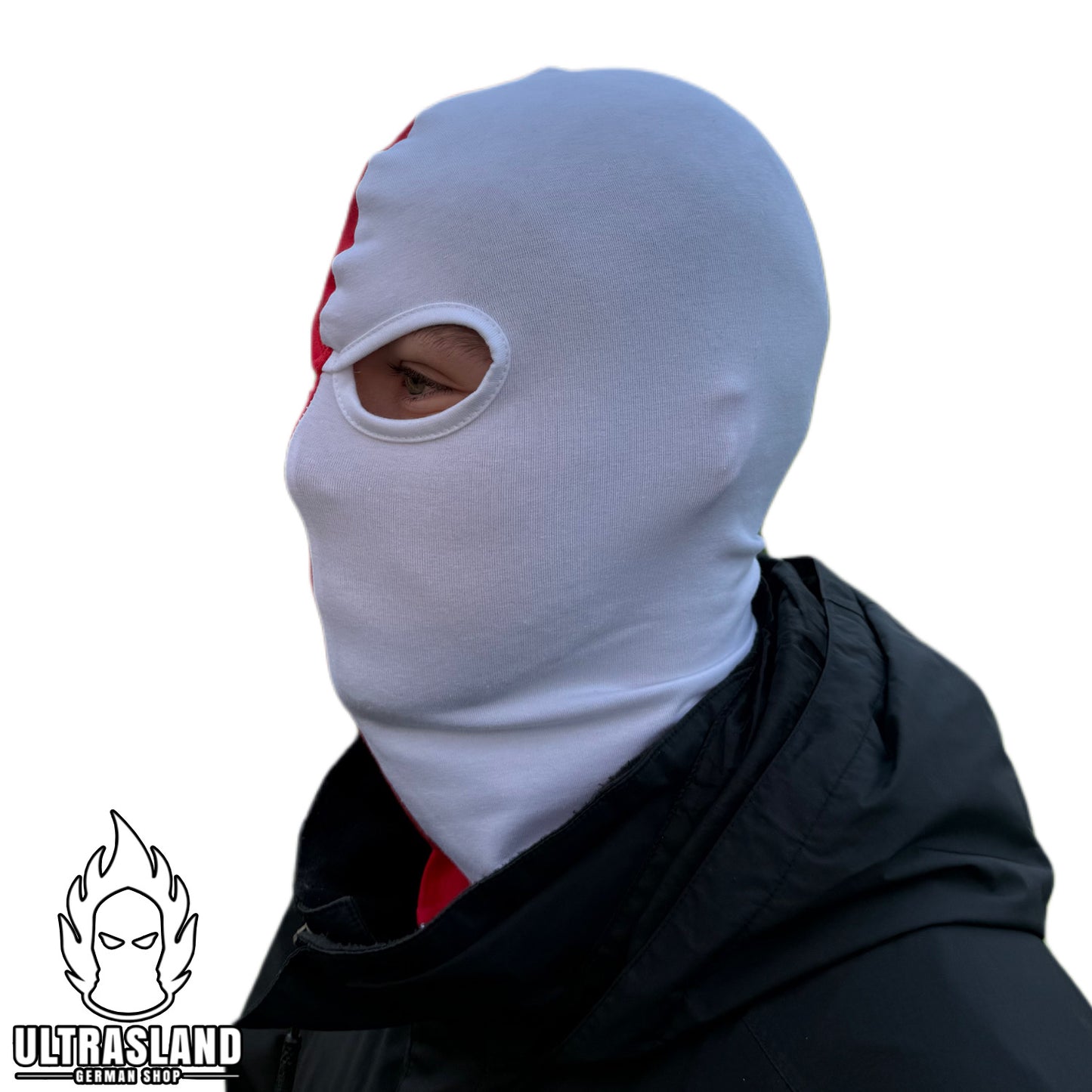 Rot Weiße Sturmhaube - Baumwolle