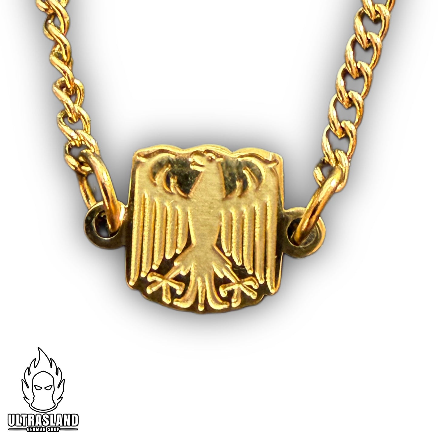 Deutschland Adler Armband Edelstahl – Silber oder 18K vergoldet, größenverstellbar