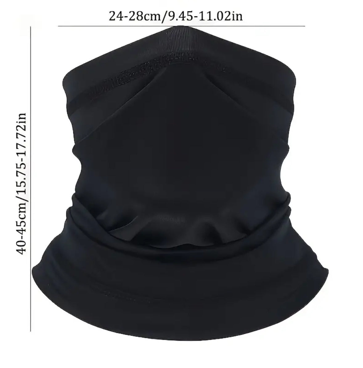 Schlauchschal Schwarz Polyester