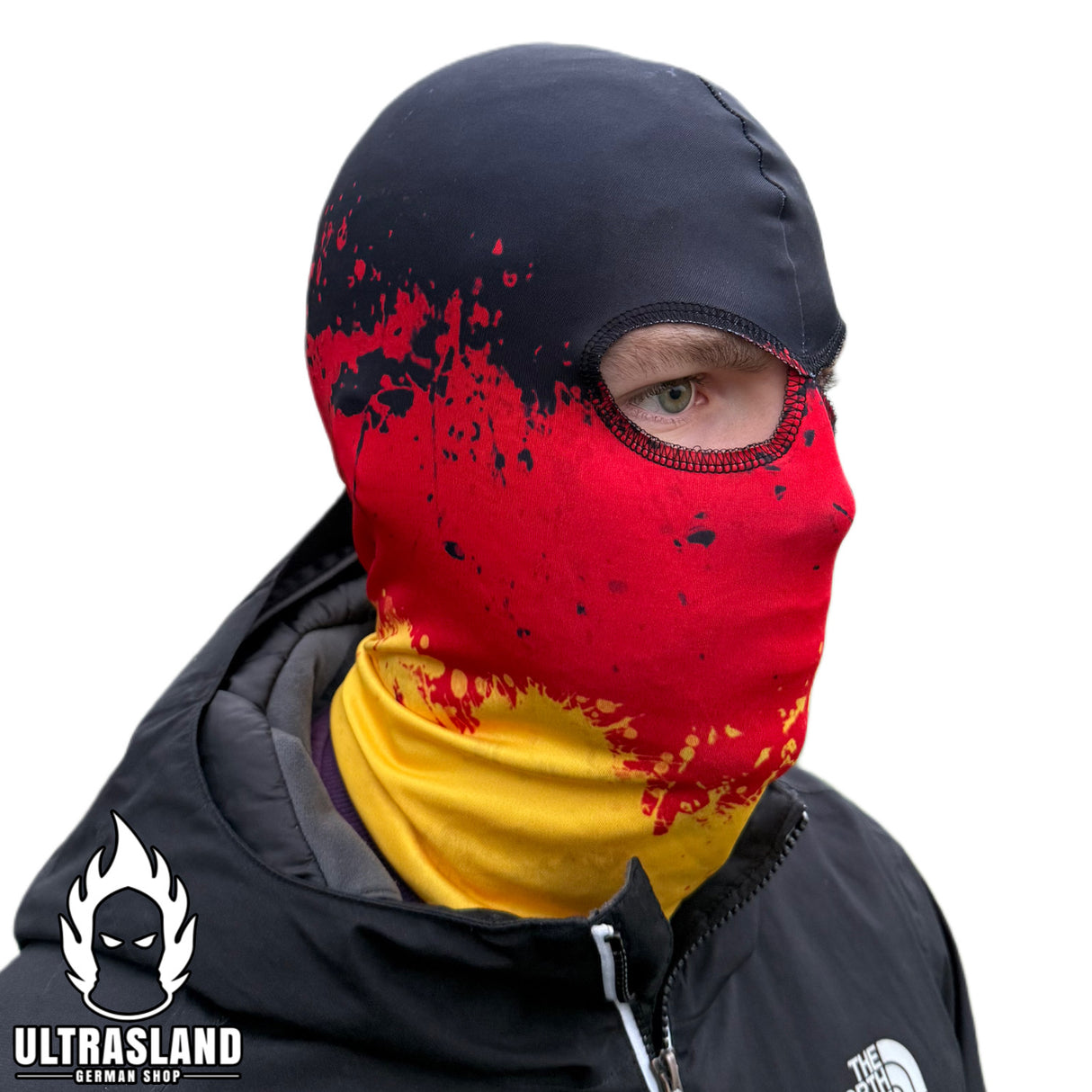 Special Deutschland Sturmhaube Polyester - Schwarz, Rot, Gelb