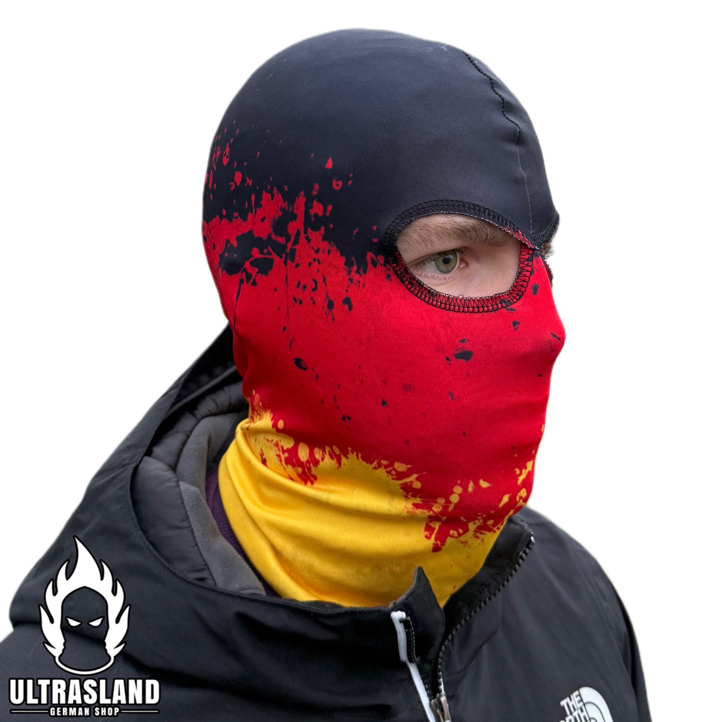 Special Deutschland Sturmhaube Polyester - Schwarz, Rot, Gelb