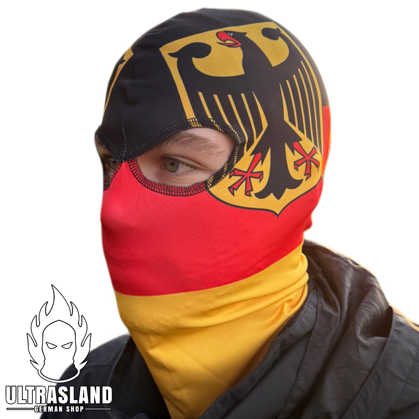 Deutschland Sturmhaube mit Adler - Polyester