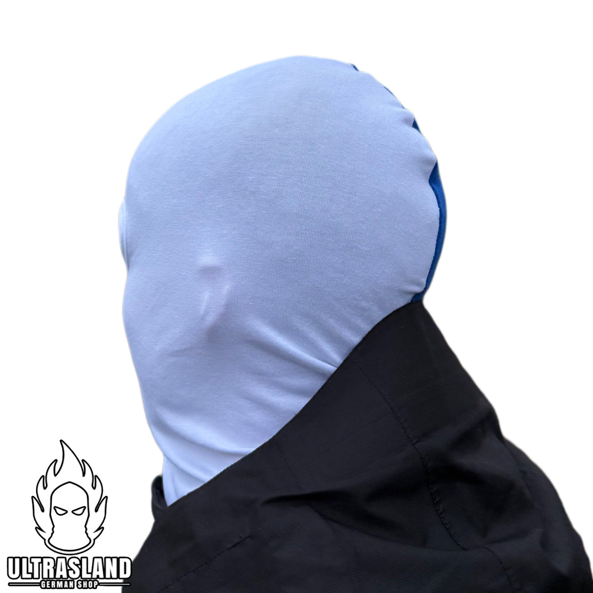 Blau Weiße Sturmhaube - Baumwolle