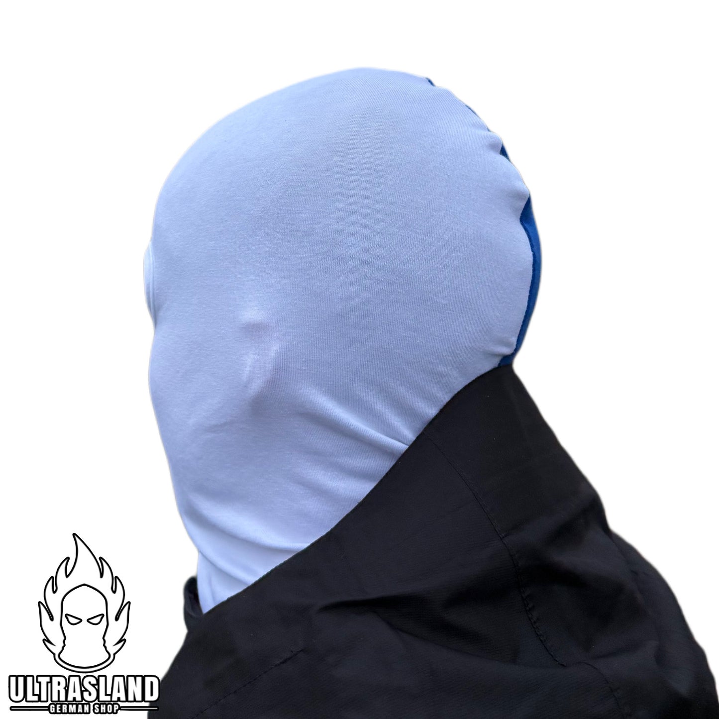 Blau Weiße Sturmhaube - Baumwolle