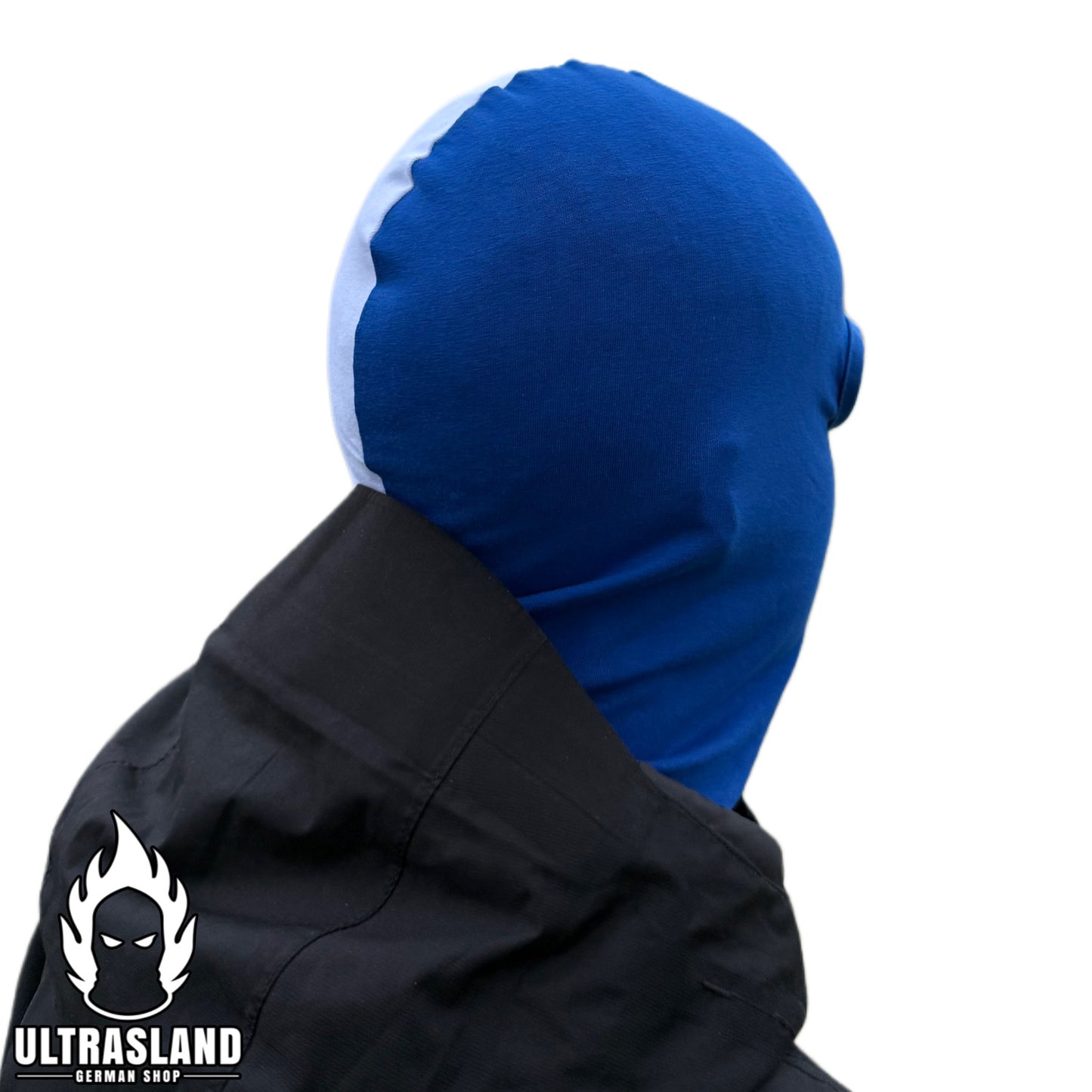 Blau Weiße Sturmhaube - Baumwolle