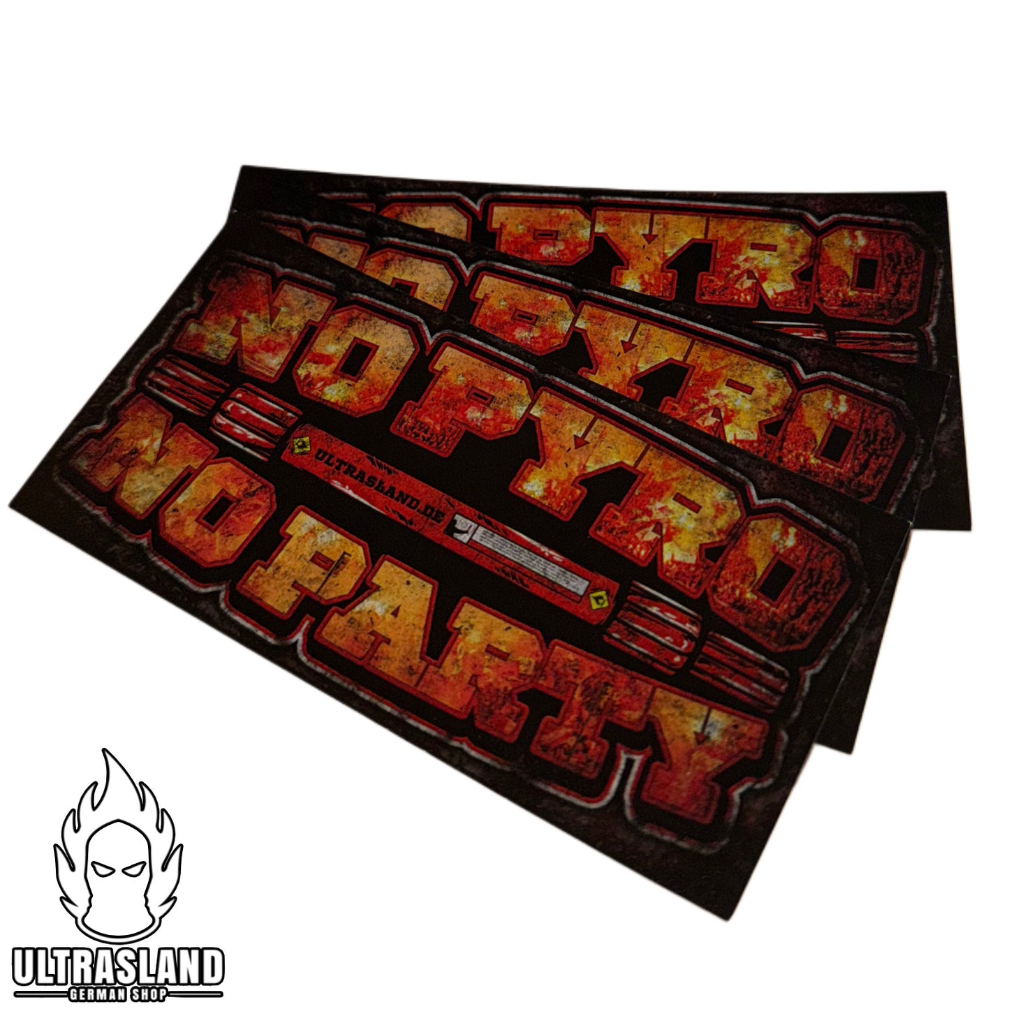 No Pyro No Party Aufkleber