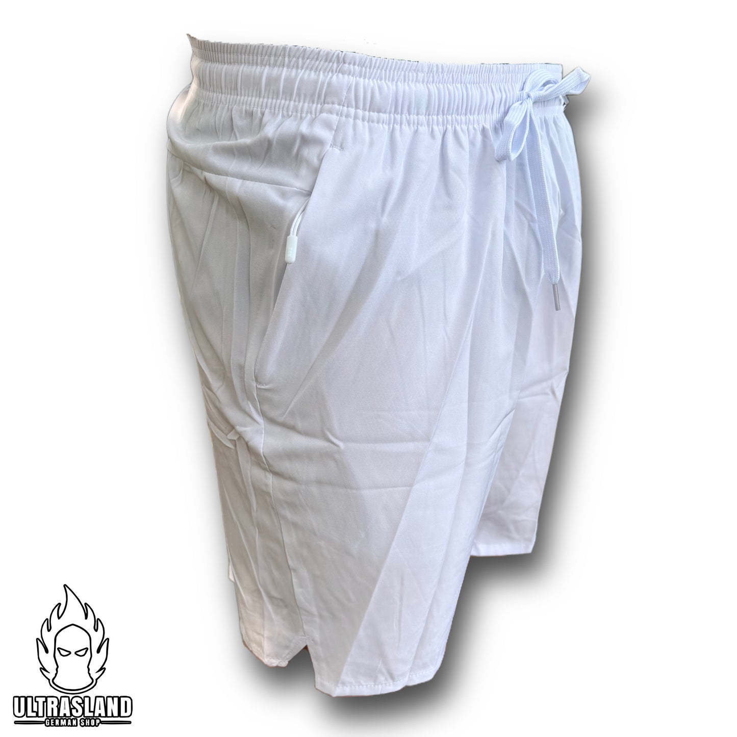 Deutschland Shorts Weiß - Kurze Hose mit Adler