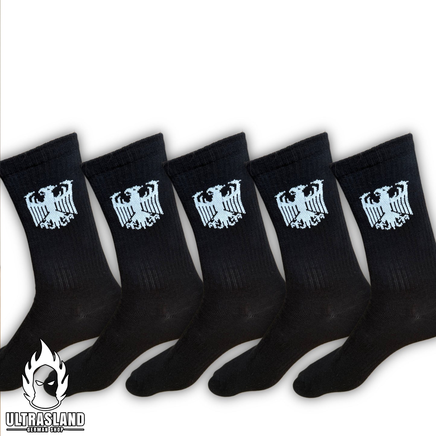 Deutschland Socken Schwarz mit Adler