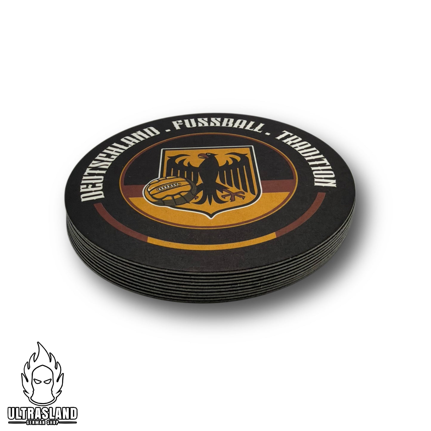 Deutschland Bierdeckel 10er-Set - Getränke Untersetzer mit Adler-Motiv