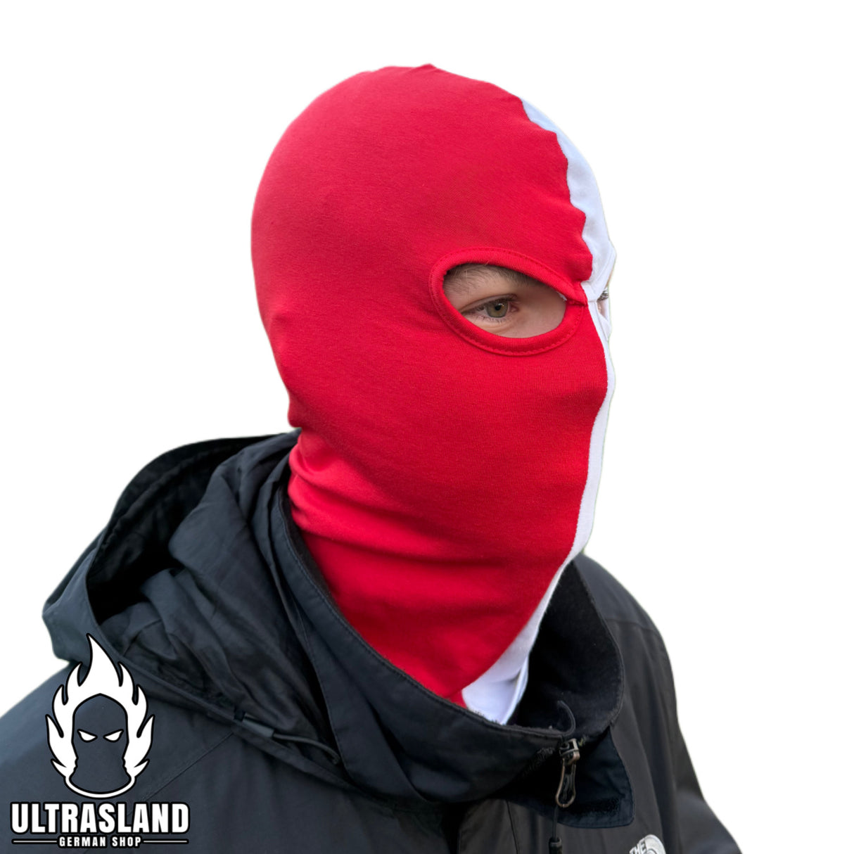 Rot Weiße Sturmhaube - Baumwolle