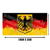Deutschland Aufkleber - Schwarz, Rot, Gelb mit Adler