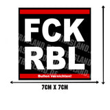 FCK RBL Aufkleber – Bullen vernichten!