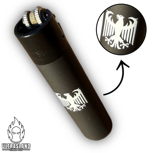 Feuerzeug Deutschland Adler Motiv Weiss - LIMITED EDITION