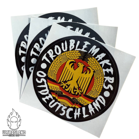 Troublemakers Ostdeutschland – Rundaufkleber