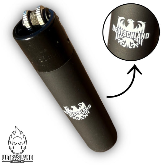 Feuerzeug Deutschland Adler Motiv Weiss mit "Deutschland" Schriftzug - LIMITED EDITION