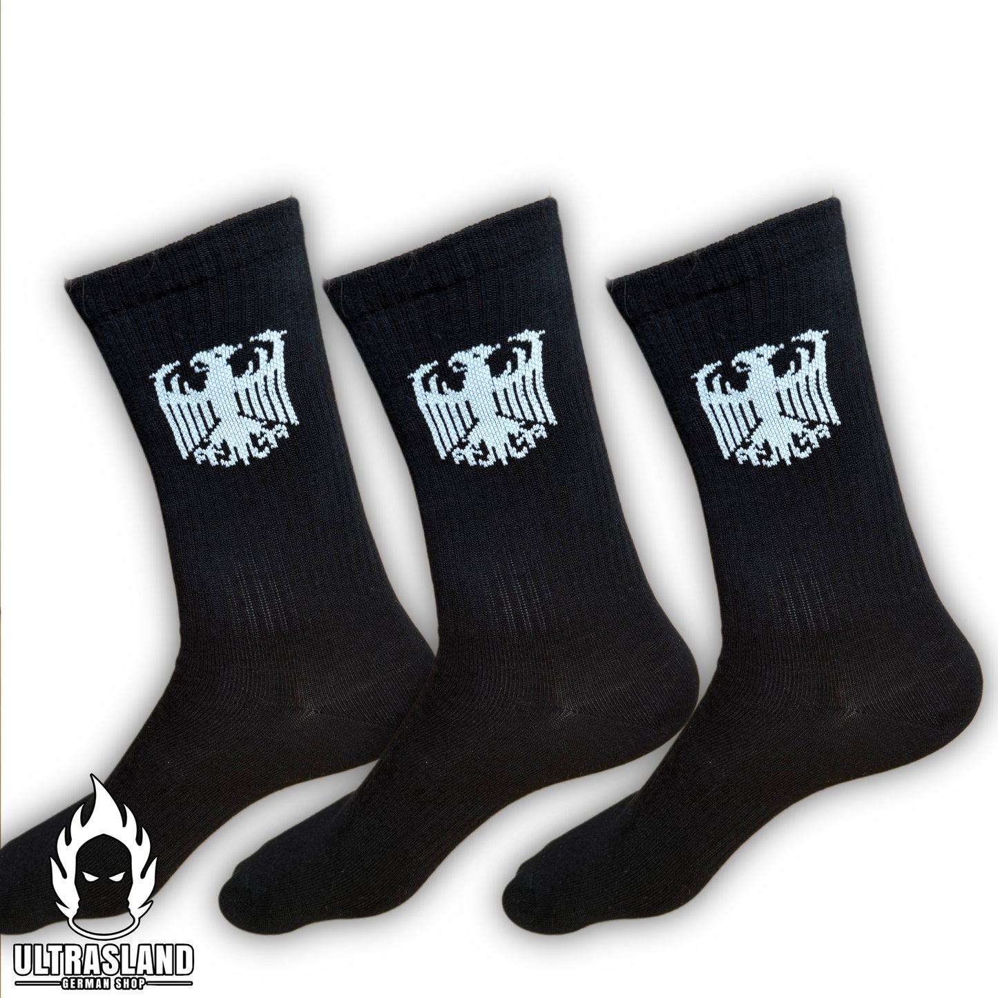Deutschland Socken Schwarz mit Adler