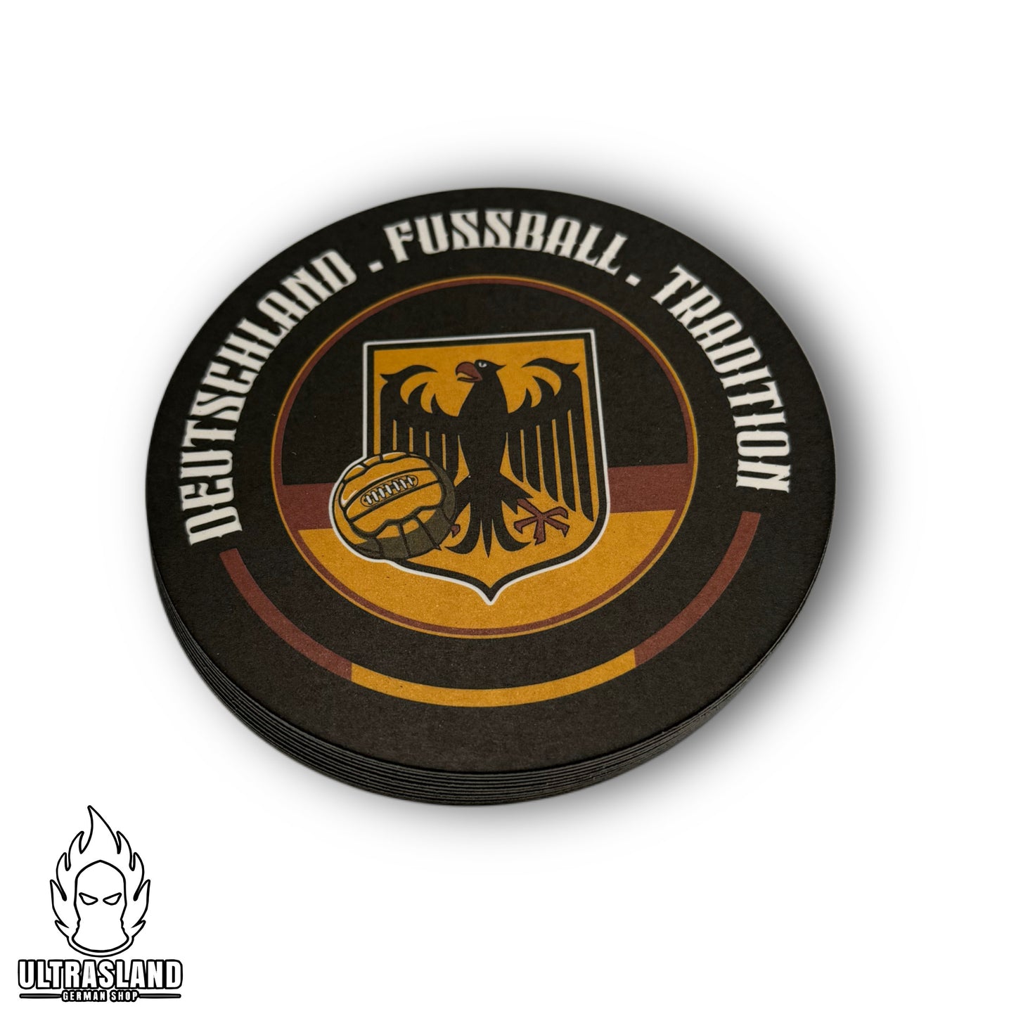 Deutschland Bierdeckel 10er-Set - Getränke Untersetzer mit Adler-Motiv