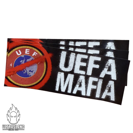 UEFA Mafia – Protest-Aufkleber