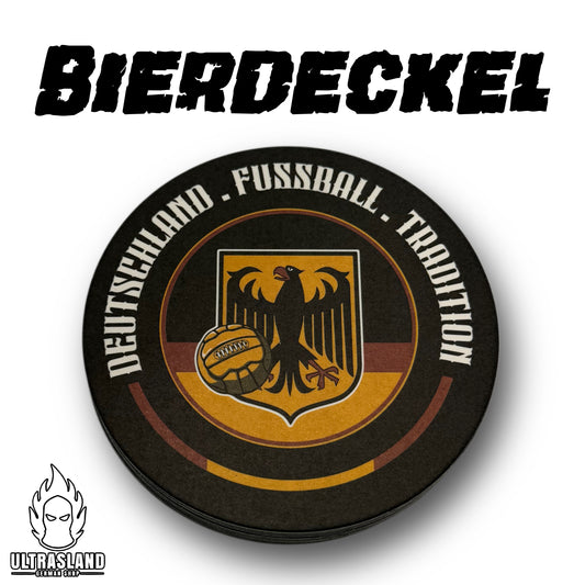 Deutschland Bierdeckel 10er-Set - Getränke Untersetzer mit Adler-Motiv