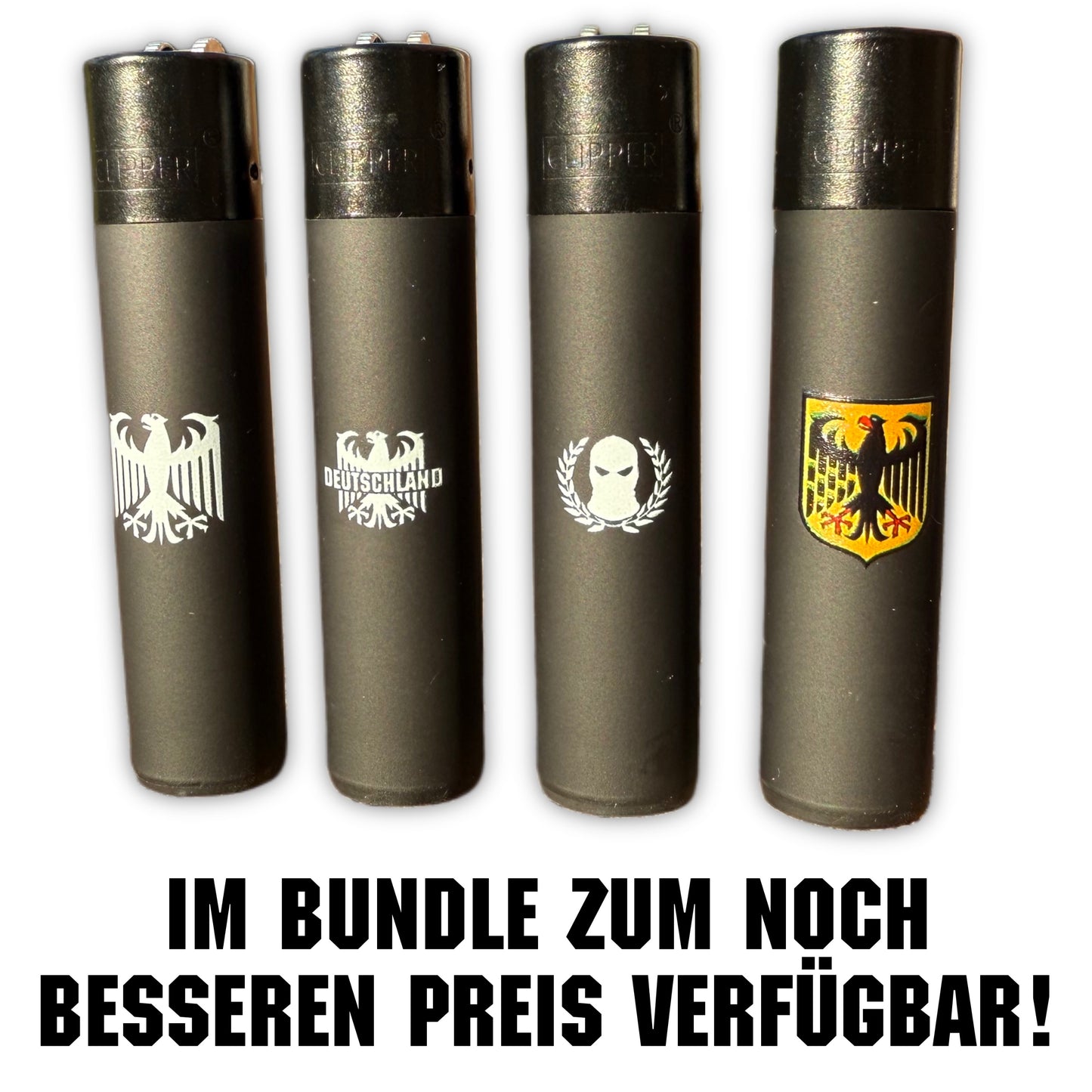 Feuerzeug Deutschland Adler Motiv Gelb - LIMITED EDITION
