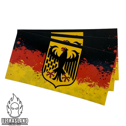 Deutschland Aufkleber - Schwarz, Rot, Gelb mit Adler