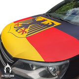 Deutschland Motorhauben Flagge -Überzug mit Adler - Premium Haubenflagge