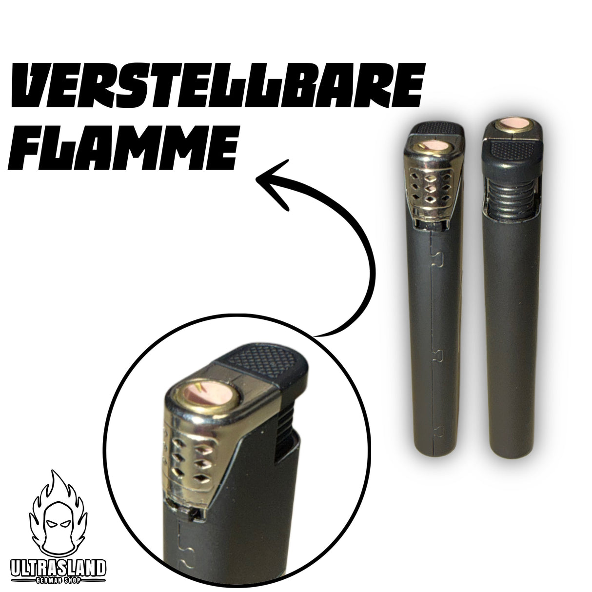 Deutschland Sturmfeuerzeuge Bundle – wiederauffüllbar & verstellbare Flamme