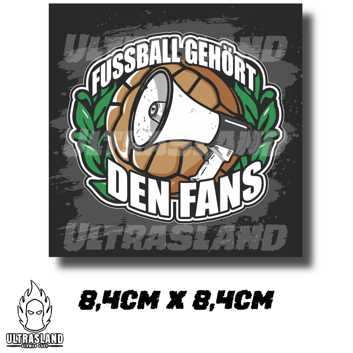 Fußball gehört den Fans Aufkleber Ultras Sticker
