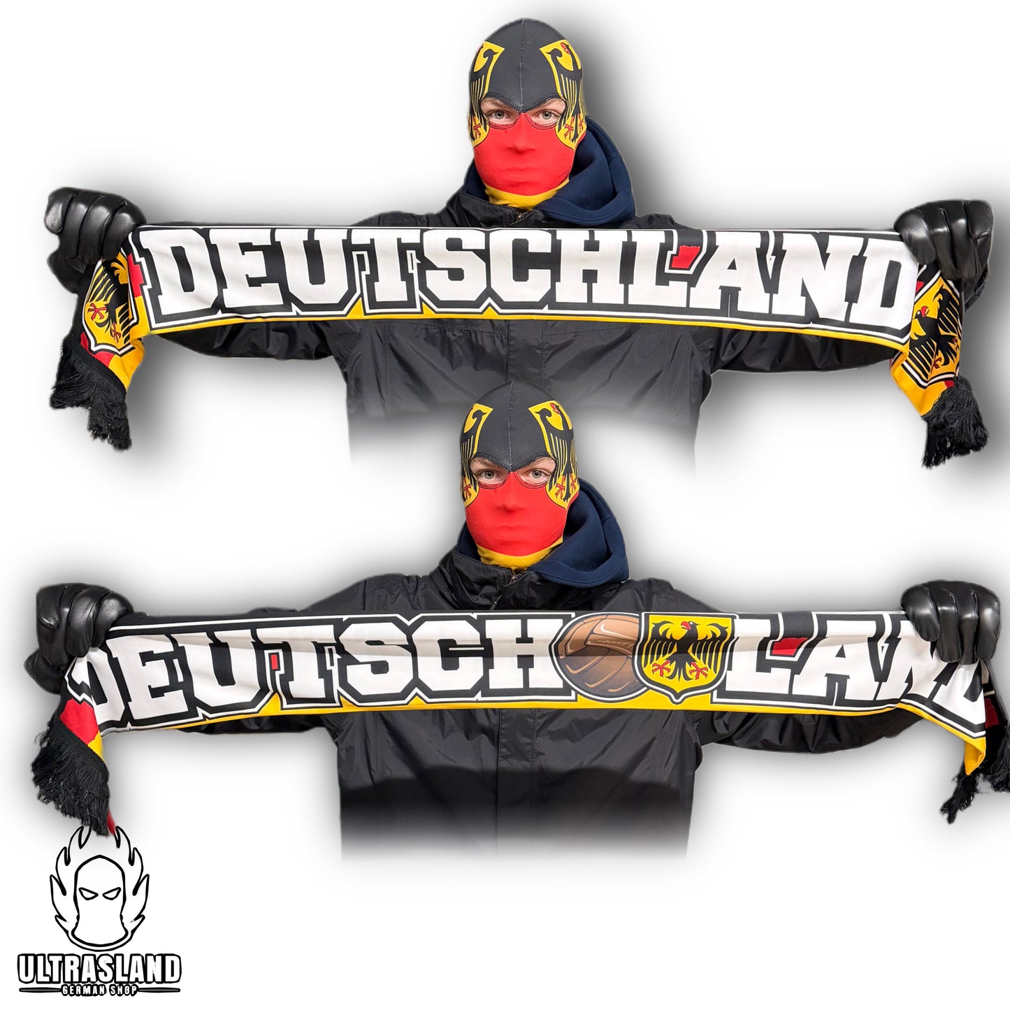 Deutschland Schal - Seidenschal - 115cm x 14cm