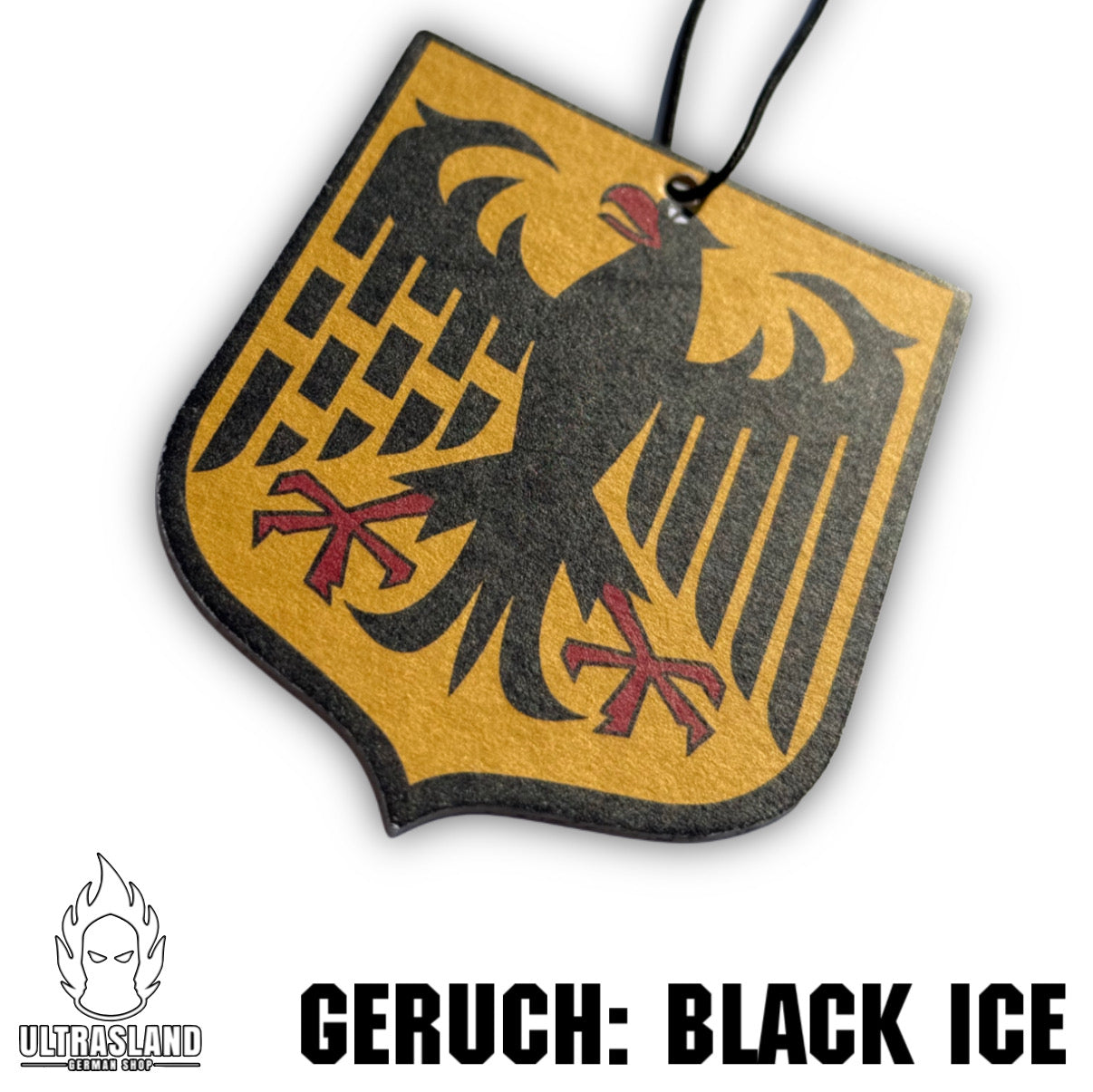Deutschland Duftbaum Auto Black Ice Duft - Adler Motiv