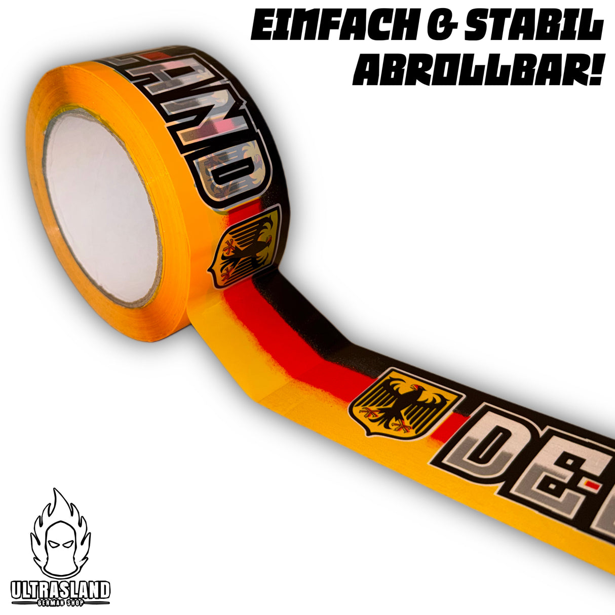 Kleberolle Deutschland 100 Meter
