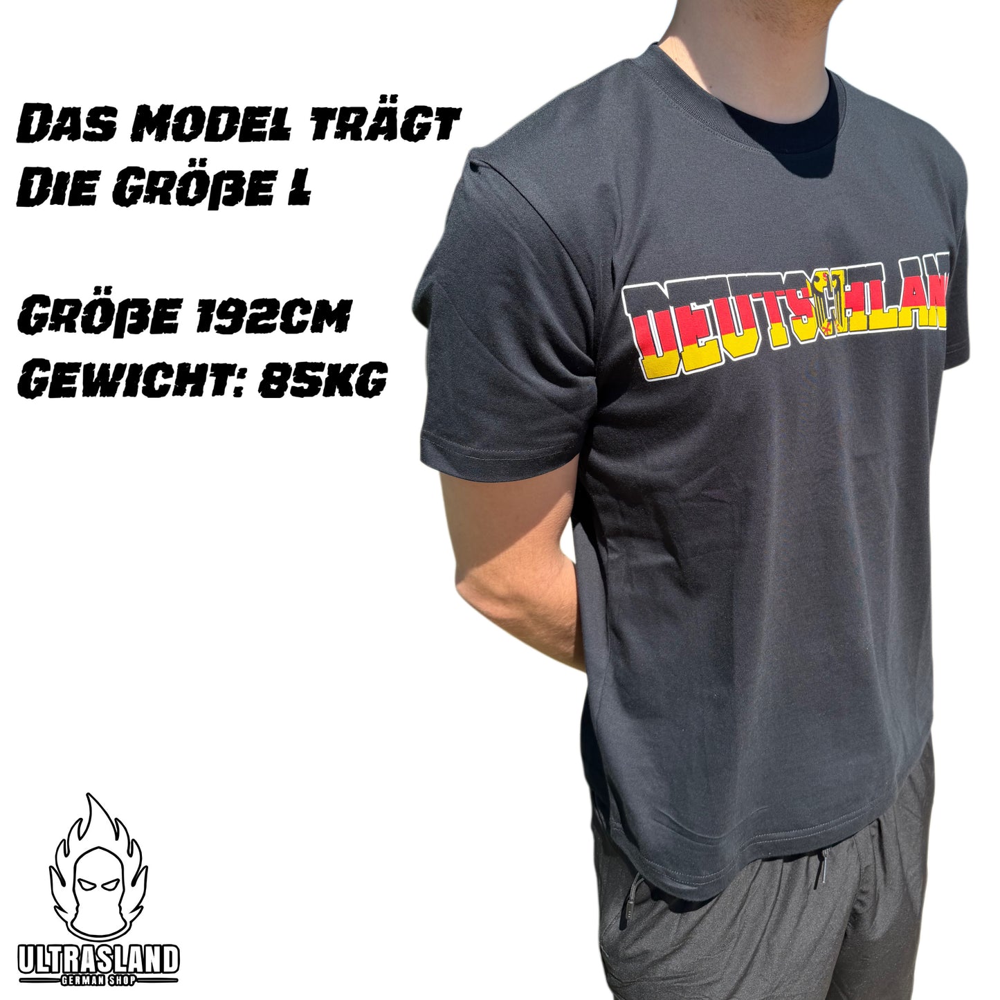 Deutschland T-Shirt Schwarz – Regular Fit