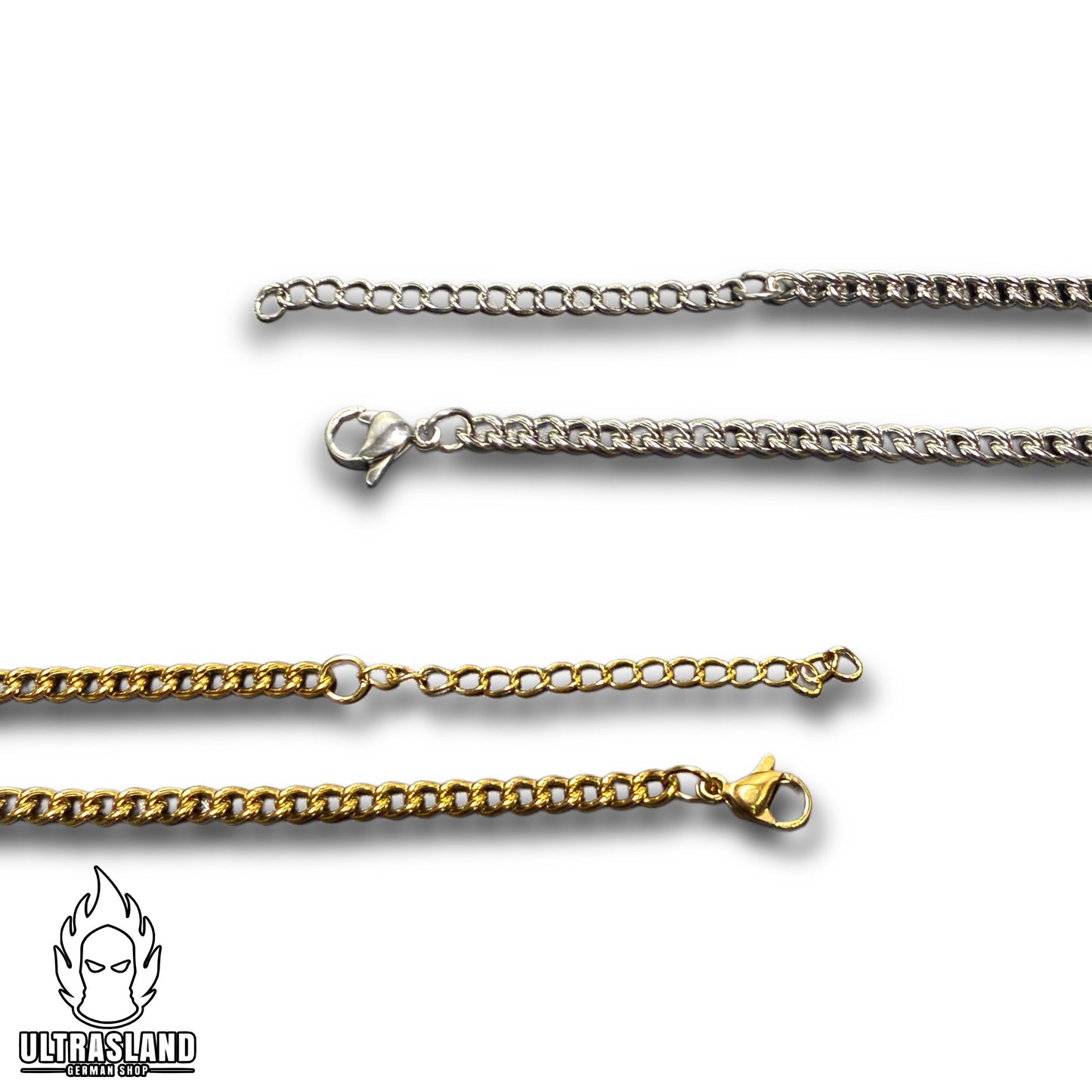 Deutschland Halskette Adler Edelstahl – Silber oder 18K vergoldet