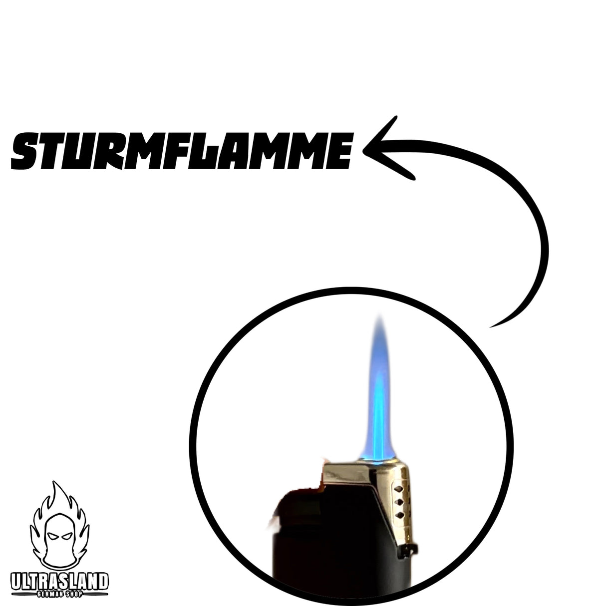Deutschland Sturmfeuerzeuge Bundle – wiederauffüllbar & verstellbare Flamme