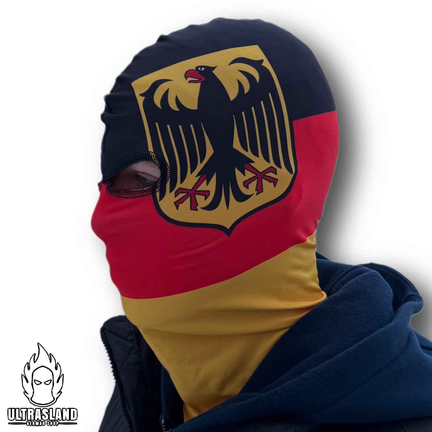 Deutschland Sturmhaube mit Adler - Polyester