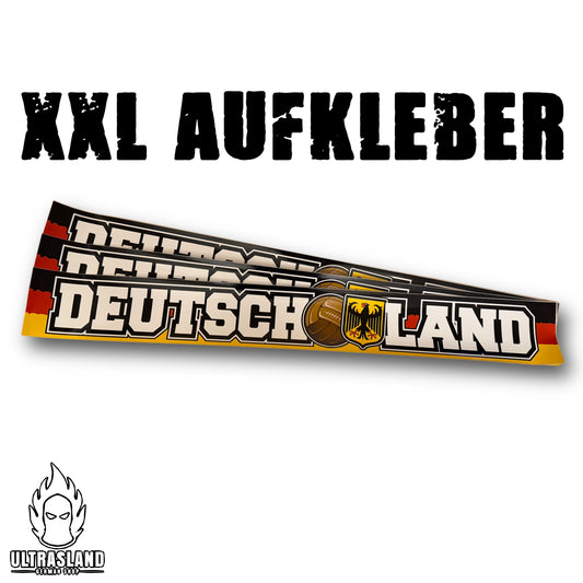 Deutschland Aufkleber XXL (100 × 20 cm) - 3er Set