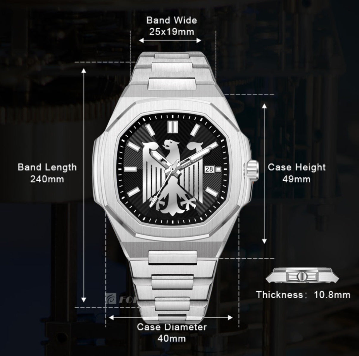 Deutschland Uhr Silber - Limited Edition