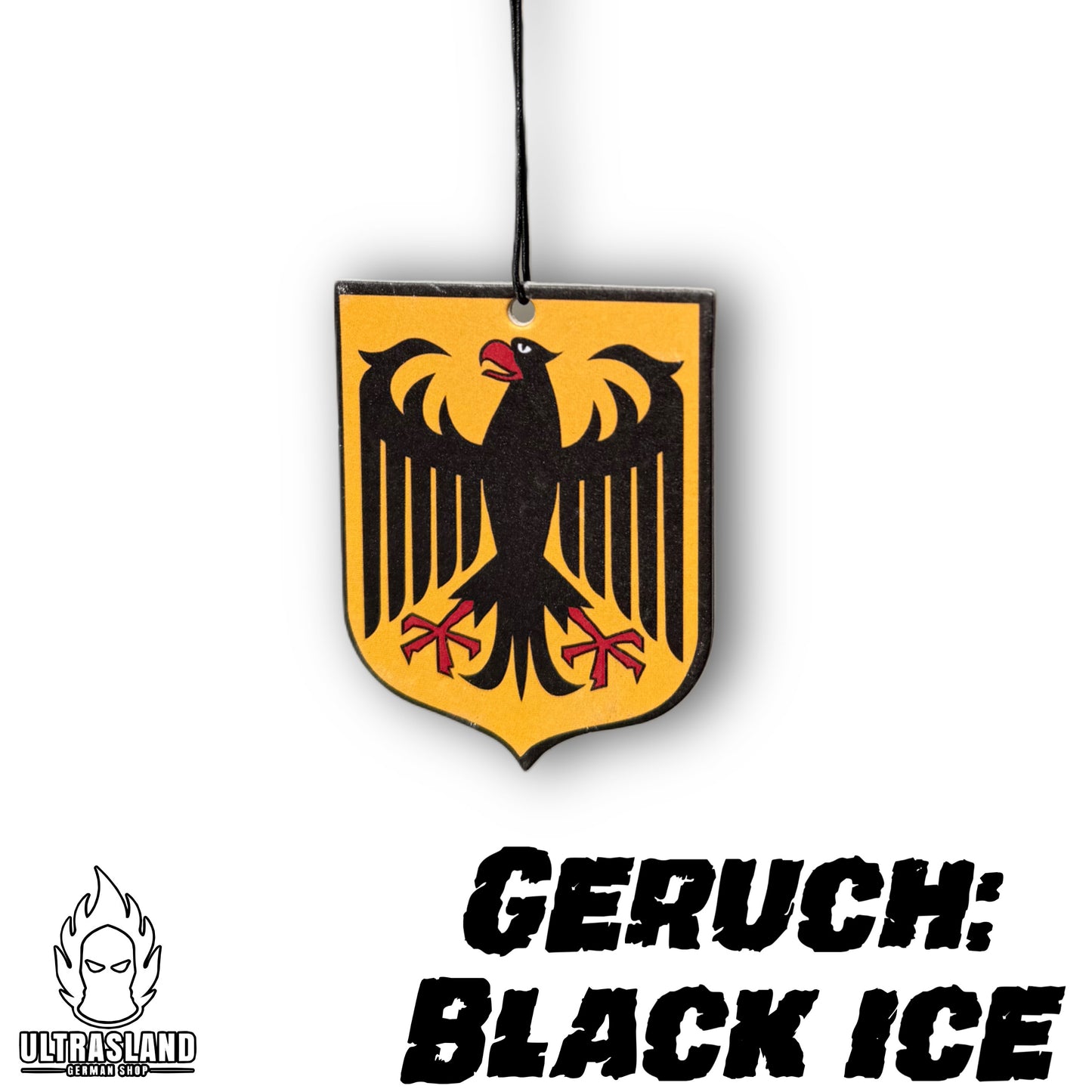 Deutschland Duftbaum Auto Black Ice Duft - Adler Motiv