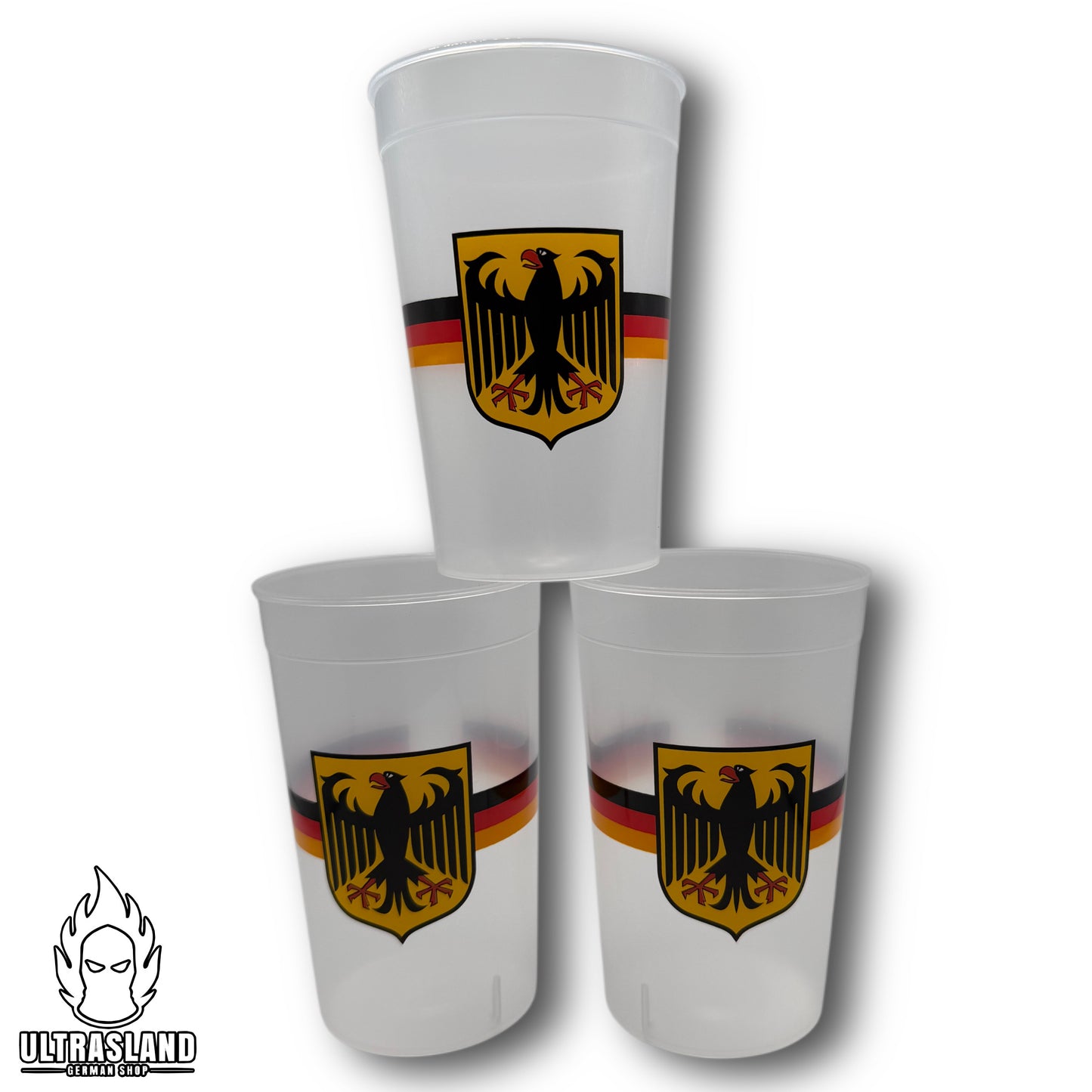 Deutschland Stadionbecher 3er-Set – 415 ml Bierbecher